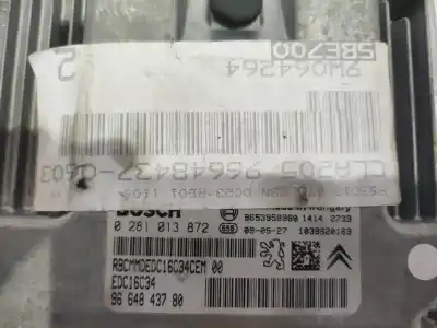 Second-hand car spare part ecu engine control for peugeot 207/207+ (wa_, wc_) 1.6 hdi oem iam references 0281013872  
