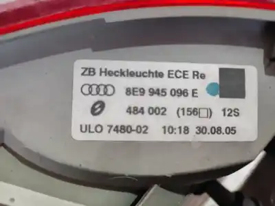Peça sobressalente para automóvel em segunda mão farolim traseiro direito por audi a4 berlina (8e) 2.0 tdi 16v (103kw) referências oem iam 8e9945096e  