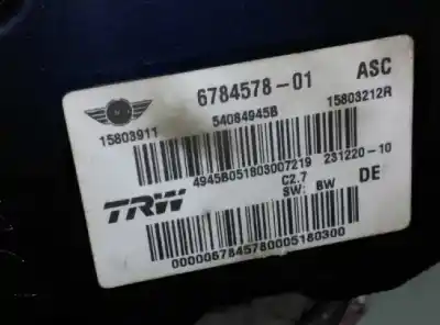Peça sobressalente para automóvel em segunda mão abs por mini mini (r56) cooper d referências oem iam 15803212r  