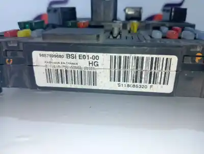 Second-hand car spare part fuse box unit for citroen berlingo furgoneta/monovolumen (b9) 1.6 hdi / bluehdi 75 oem iam references 9657999680 bsi e01-00  