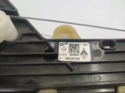Second-hand car spare part rear left window regulator for renault clio v 1.0 tce bivalent. gasolina / gpl oem iam references 807216723r  