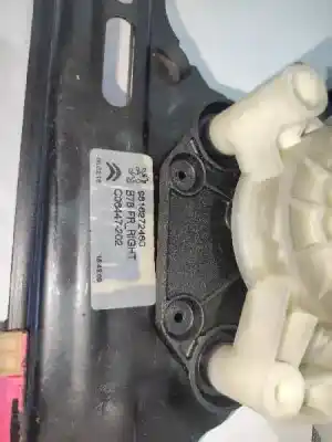 Second-hand car spare part passenger side right window regulator for citroen c4 picasso 1.6 blue-hdi fap oem iam references 9816272480  