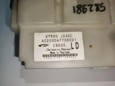 Second-hand car spare part climate control for nissan qashqai / qashqai +2 i (j10, nj10, jj10e) 1.5 dci oem iam references 27500jd45c  