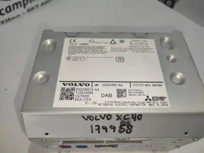 Second-hand car spare part audio system / radio cd for volvo xc 40 1.5 cat oem iam references   