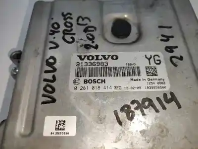 Second-hand car spare part ecu engine control for volvo v40 2.0 diesel cat oem iam references 0281018414  