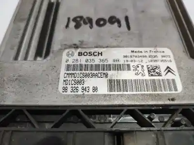 Second-hand car spare part ecu engine control for citroen c4 cactus feel oem iam references 0281035365  