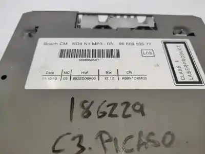 Автозапчастина б/у аудіо система / радіо cd для citroen c3 picasso (sh_) 1.4 vti 95 посилання на oem iam 9666959577  
