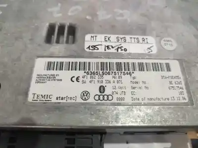 Peça sobressalente para automóvel em segunda mão sistema de áudio / rádio cd por audi q7 (4l) 3.0 v6 24v tdi referências oem iam 4f1862335  
