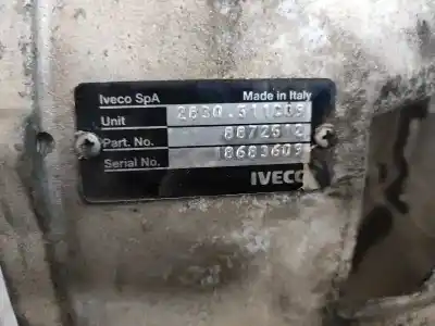 Peça sobressalente para automóvel em segunda mão caixa de velocidades por iveco daily caja cerrada (1999 =>) 35 - s 17 caja cerrada referências oem iam 8872512  