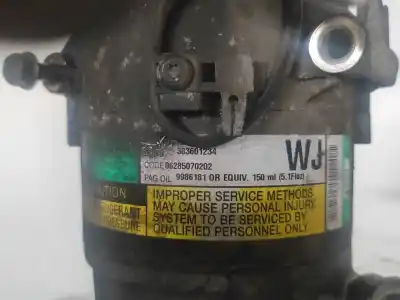 Peça sobressalente para automóvel em segunda mão COMPRESSOR DE AR CONDICIONADO A/A A/C por OPEL ASTRA H GTC (A04) 1.7 CDTI (L08) Referências OEM IAM 9986181  