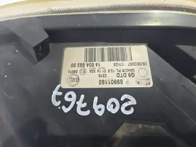 Second-hand car spare part right headlight for fiat scudo combi (272) 1.6 jtdm cat oem iam references 89901160  1400455380