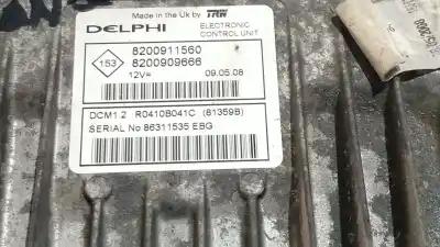 Peça sobressalente para automóvel em segunda mão centralina de motor uce por renault kangoo (f/kc0) authentique referências oem iam 8200911560  