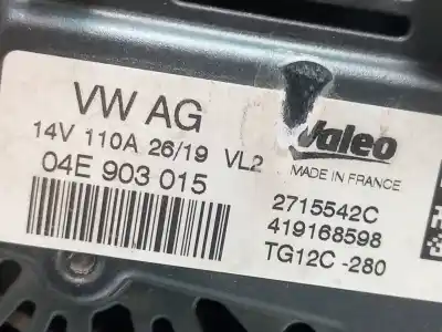 Автозапчастина б/у генератор для skoda fabia combi active посилання на oem iam 04e903015 120ah tg12c