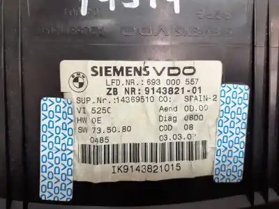 Peça sobressalente para automóvel em segunda mão quadrante por bmw serie 3 coupe (e92) e92 coupé 320d referências oem iam 914382101  