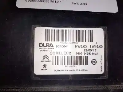 Pezzo di ricambio per auto di seconda mano  per CITROEN C4 PICASSO  Riferimenti OEM IAM 9805164380 HW6.03 SW16.00 9616641 Pezzo di ricambio per auto di seconda mano  per CITROEN C4 PICASSO  Riferimenti OEM IAM 9805164380 HW6.03 SW16.00 9616641