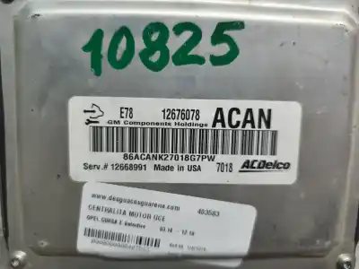 Second-hand car spare part ecu engine control for opel corsa e selective oem iam references 12676078  
