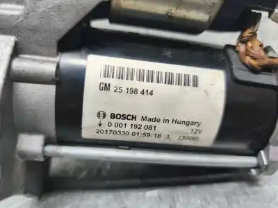Second-hand car spare part starter motor for opel corsa e selective oem iam references 25198414  
