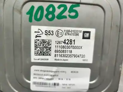 Second-hand car spare part electronic module for opel corsa e selective oem iam references 12674281  