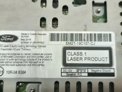 Second-hand car spare part audio system / radio cd for ford s-max titanium 4x4 oem iam references em2t-19c107-cj  