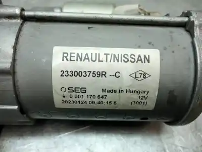 Pezzo di ricambio per auto di seconda mano motorino di avviamento per renault express advance 95 cv / 70 kw riferimenti oem iam 233003759r 1.7 kw 