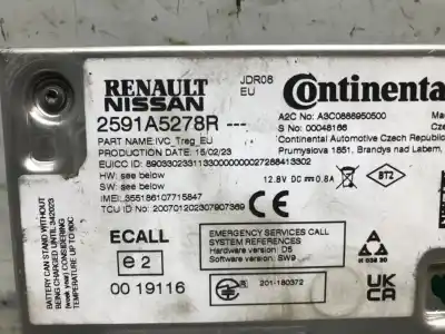 Second-hand car spare part electronic module for renault express advance 95 cv / 70 kw oem iam references 2591a5278r  