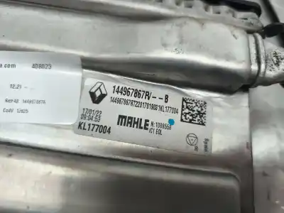 Second-hand car spare part intercooler for renault express advance 95 cv / 70 kw oem iam references 144967867r  