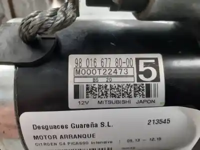 Pezzo di ricambio per auto di seconda mano motorino di avviamento per citroen c4 picasso intensive riferimenti oem iam 9801667780   Pezzo di ricambio per auto di seconda mano motorino di avviamento per citroen c4 picasso intensive riferimenti oem iam 9801667780
