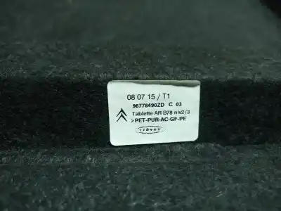 Pezzo di ricambio per auto di seconda mano vassoio posteriore per citroen c4 picasso 1.6 blue-hdi fap riferimenti oem iam 96778490zd  
