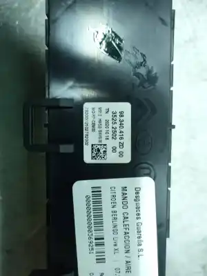 Peça sobressalente para automóvel em segunda mão comando de sofagem (chauffage / ar condicionado)  por citroen berlingo live m referências oem iam 98340416zd  
