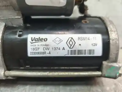 Second-hand car spare part starter motor for renault captur zen oem iam references 233006508r 1.7 kw 