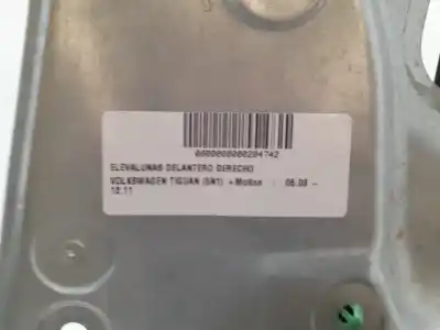 İkinci el araba yedek parçası ön sag pencere regülatörü için volkswagen tiguan (5n1) +motion oem iam referansları 5n0959702ez0v 5n1837730a 5n0837462