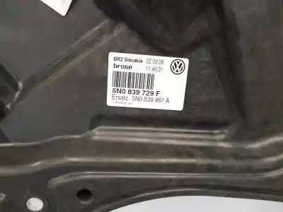 Second-hand car spare part rear left window regulator for volkswagen tiguan (5n1) +motion oem iam references 5n0839461a  5n0839729f