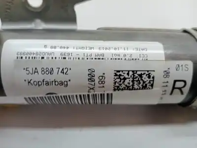 Автозапчастина б/у передня права подушка безпеки для seat toledo (kg3) reference посилання на oem iam 5ja880742  
