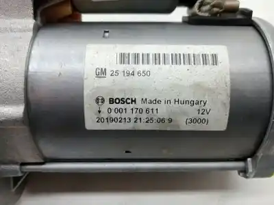 Second-hand car spare part starter motor for opel mokka / mokka x (j13) 1.4 4x4 (_76) oem iam references 25194650  