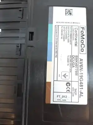 Автозапчастина б/у електронний модуль для ford kuga (cbs) titanium посилання на oem iam 1829420  av6n19g481am