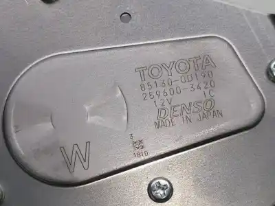 Автозапчасти б/у мотор заднего стеклоочистителя за toyota yaris (ncp1/nlp1/scp1) 1.5 ts 106 cv / 78 kw ссылки oem iam 851300d190  2596003420