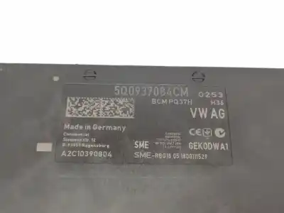 Pezzo di ricambio per auto di seconda mano modulo elettronico per seat leon (5f1) emoción riferimenti oem iam 5q0937084cm  a2c10390804