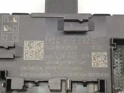 Pezzo di ricambio per auto di seconda mano modulo elettronico per seat leon (5f1) emoción riferimenti oem iam 5q4959392e  5q4959592ez00