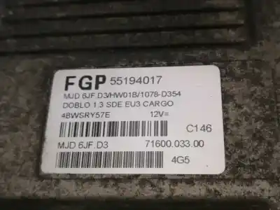 Автозапчасти б/у блок управления двигателем за fiat doblo cargo basis kasten ссылки oem iam 55194017  7160003300