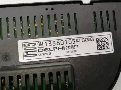 Second-hand car spare part heating / air conditioning control panel for opel astra j (p10) 1.7 cdti (68) oem iam references 13360105  28299871