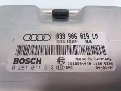 Автозапчастина б/у ебу контролер двигуна для audi a6 avant (4b5) 1.9 tdi посилання на oem iam 038906019lm  0281011213