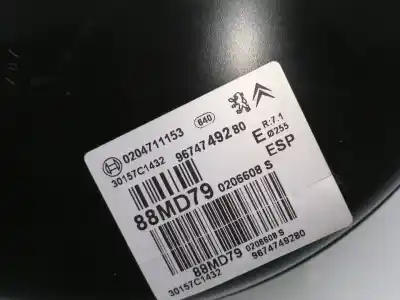 Second-hand car spare part brake servo for ds 4 style oem iam references 9674749280  30157c1432