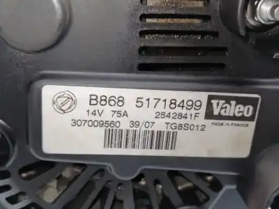 Pezzo di ricambio per auto di seconda mano alternatore per lancia ypsilon (101) 1.3 multijet 16v oro (10.2006->) 75 cv / 55 kw riferimenti oem iam 51718499 2542841f 307009560