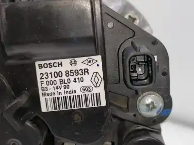 Pezzo di ricambio per auto di seconda mano alternatore per renault clio iv 0.9 tce energy bivalent. gasolina / gpl riferimenti oem iam 231008593r  f000bl0410