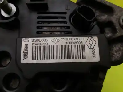 Second-hand car spare part alternator for renault clio ii fase i (b/cbo) 1.2 oem iam references sg9b035  7700437090d