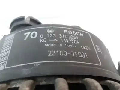 Recambio de automóvil de segunda mano de alternador para nissan terrano/terrano.ii (r20) 3.0 td cat referencias oem iam 231007f001 231007f001 0123310051