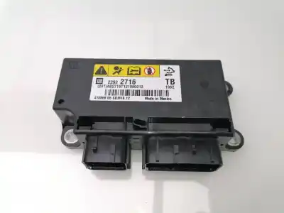 Pièce détachée automobile d'occasion BOITIER DE COMMANDE D'AIRBAG pour OPEL INSIGNIA A SPORTS TOURER (G09)  Références OEM IAM 22922716  