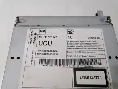 Peça sobressalente para automóvel em segunda mão módulo / sistema de navegação gps por opel astra j lim. 1.6 16v cat referências oem iam 13490271 95326942 453116246