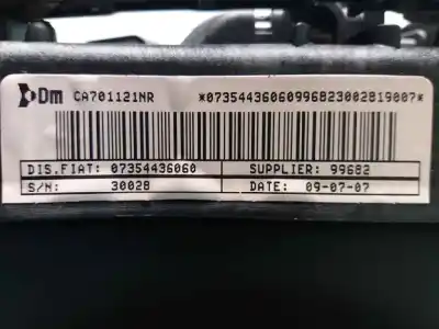 Автозапчасти б/у передняя левая подушка безопасности за fiat linea (110) dynamic ссылки oem iam 70112020 07354436060 012071831214