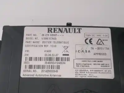 Pezzo di ricambio per auto di seconda mano modulo elettronico per renault kangoo (f/kc0) 1.5 dci diesel 65 cv / 48 kw riferimenti oem iam 282759288r  
